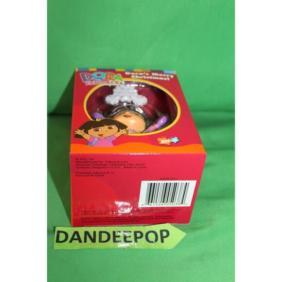 American Greetings Carlton Dora The Explorer Merry Christmas Ornament AXOR 021J - Picture 6 of 6